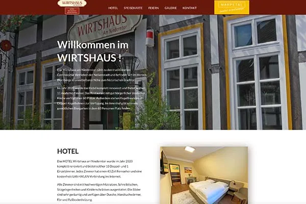 Website Wirtshaus Niederntor